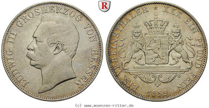 Klicken Sie auf das Bild um es auf Ihrem Rechner zu speichern hessen-ludwig-iii-vereinstaler/98781.jpg
