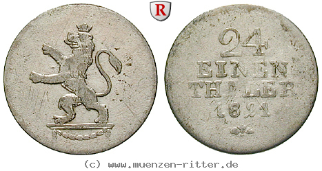 Klicken Sie auf das Bild um es auf Ihrem Rechner zu speichern hessen-wilhelm-i-1-24-taler/31485.jpg