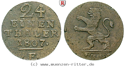 Klicken Sie auf das Bild um es auf Ihrem Rechner zu speichern hessen-wilhelm-i-1-24-taler/40637.jpg