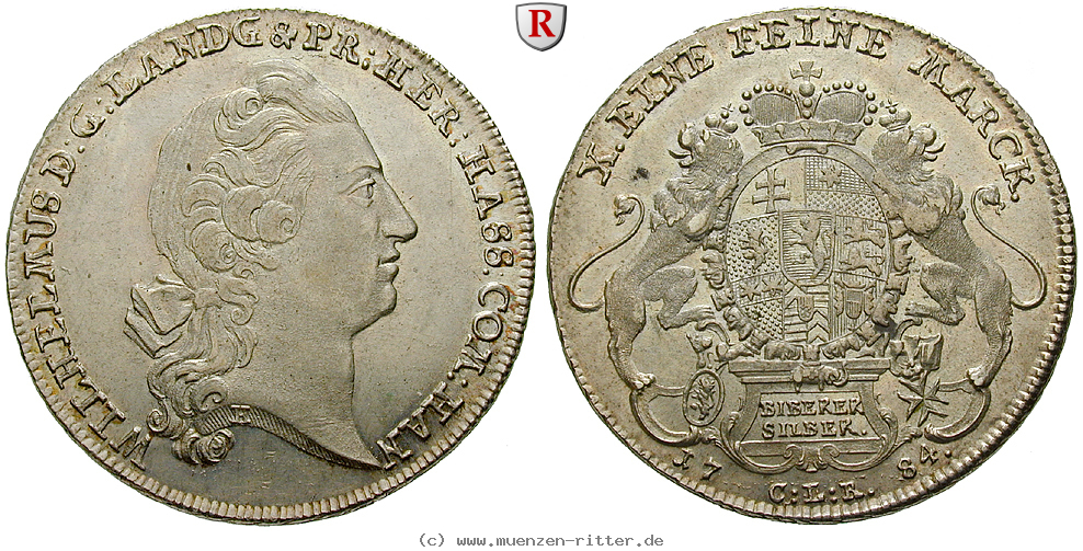 Klicken Sie auf das Bild um es auf Ihrem Rechner zu speichern hessen-wilhelm-ix-konventionstaler/92266.jpg