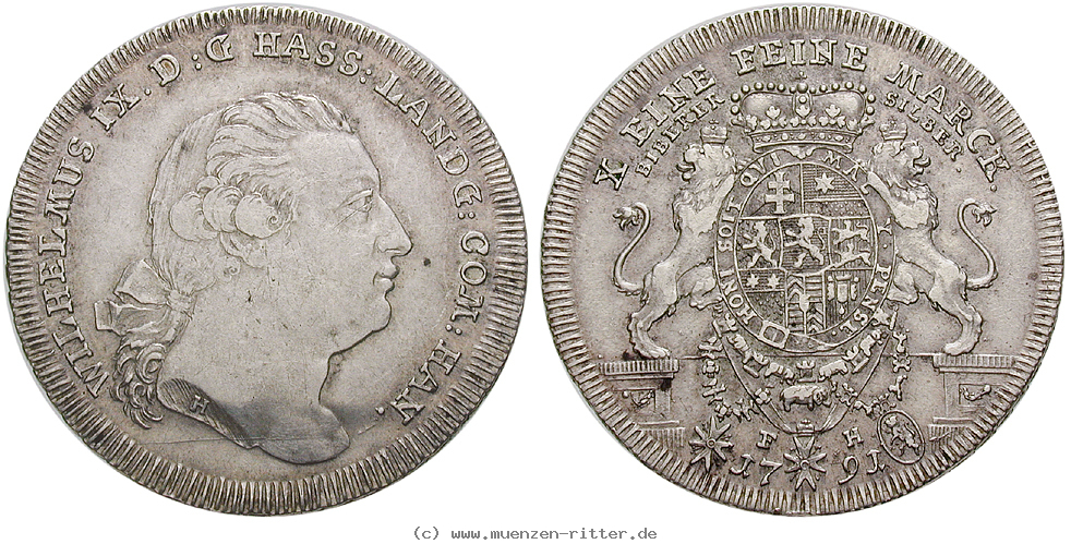 Klicken Sie auf das Bild um es auf Ihrem Rechner zu speichern hessen-wilhelm-ix-taler/17087.jpg