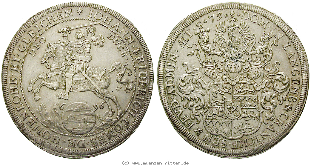 Klicken Sie auf das Bild um es auf Ihrem Rechner zu speichern hohenlohe-johann-friedrich-taler/40612.jpg