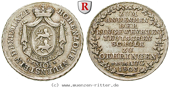 Klicken Sie auf das Bild um es auf Ihrem Rechner zu speichern hohenlohe-ludwig-friedrich-karl-10-kreuzer/48254.jpg