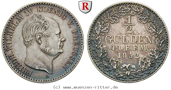 Klicken Sie auf das Bild um es auf Ihrem Rechner zu speichern hohenzollern-friedrich-wilhelm-iv-von-preussen-1-2-gulden/26937.jpg
