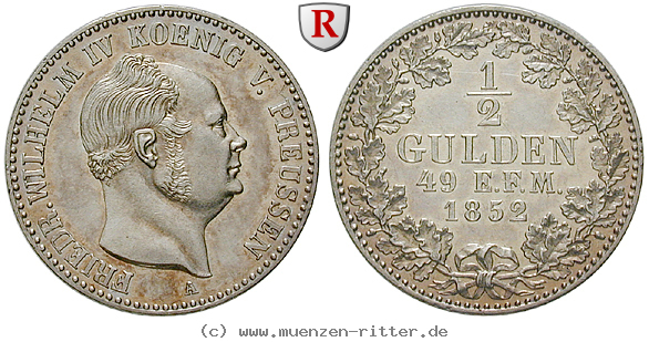 Klicken Sie auf das Bild um es auf Ihrem Rechner zu speichern hohenzollern-friedrich-wilhelm-iv-von-preussen-1-2-gulden/85916.jpg