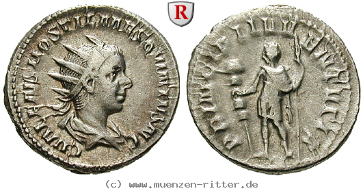 Klicken Sie auf das Bild um es auf Ihrem Rechner zu speichern hostilianus-caesar-antoninian/102287.jpg