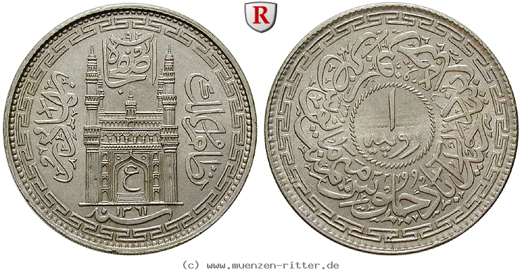 Klicken Sie auf das Bild um es auf Ihrem Rechner zu speichern indien-mir-usman-ali-khan-rupee/85752.jpg