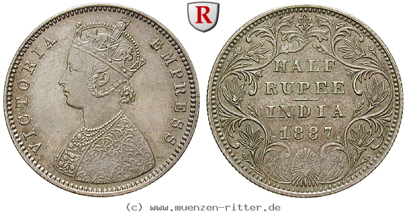 Klicken Sie auf das Bild um es auf Ihrem Rechner zu speichern indien-victoria-1-2-rupee/83727.jpg
