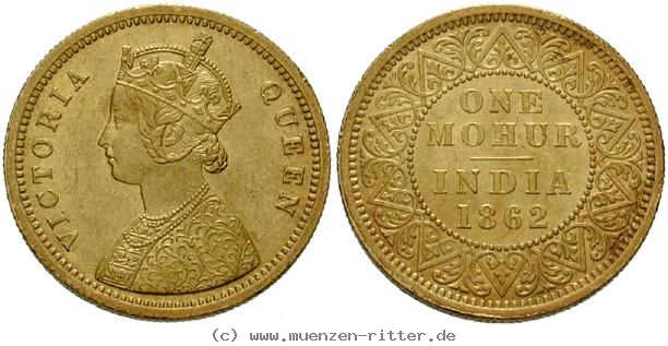 Klicken Sie auf das Bild um es auf Ihrem Rechner zu speichern indien-victoria-mohur/ag15753.jpg