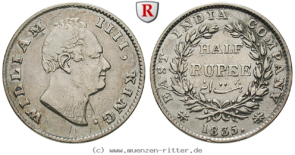 Klicken Sie auf das Bild um es auf Ihrem Rechner zu speichern indien-william-iv-1-2-rupee/56915.jpg