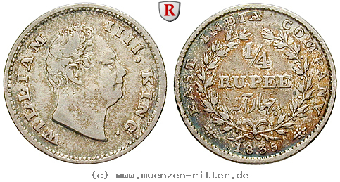 Klicken Sie auf das Bild um es auf Ihrem Rechner zu speichern indien-william-iv-1-4-rupee/56485.jpg