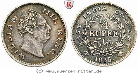 Klicken Sie auf das Bild um es auf Ihrem Rechner zu speichern indien-william-iv-1-4-rupee/56508.jpg
