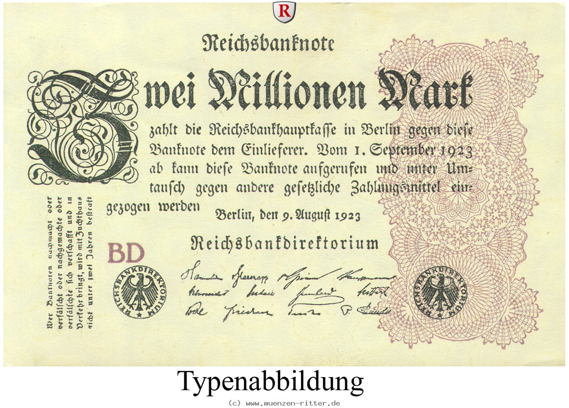 Klicken Sie auf das Bild um es auf Ihrem Rechner zu speichern inflation-1919-1924-2-mio-mark/rb103.jpg
