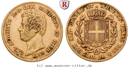 Klicken Sie auf das Bild um es auf Ihrem Rechner zu speichern italien-carlo-alberto-20-lire/50805.jpg
