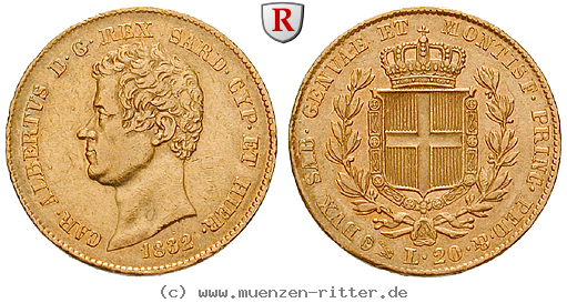 Klicken Sie auf das Bild um es auf Ihrem Rechner zu speichern italien-carlo-alberto-20-lire/50808.jpg