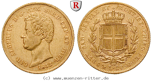 Klicken Sie auf das Bild um es auf Ihrem Rechner zu speichern italien-carlo-alberto-20-lire/50809.jpg