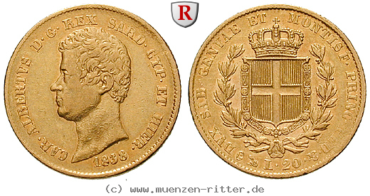 Klicken Sie auf das Bild um es auf Ihrem Rechner zu speichern italien-carlo-alberto-20-lire/60729.jpg
