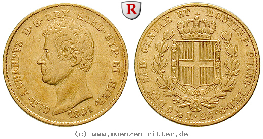 Klicken Sie auf das Bild um es auf Ihrem Rechner zu speichern italien-carlo-alberto-20-lire/88650.jpg