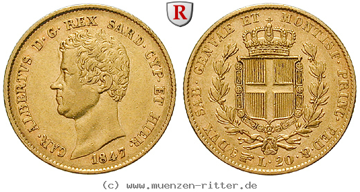 Klicken Sie auf das Bild um es auf Ihrem Rechner zu speichern italien-carlo-alberto-20-lire/91703.jpg