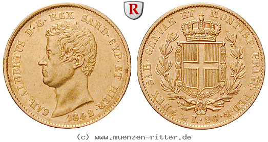Klicken Sie auf das Bild um es auf Ihrem Rechner zu speichern italien-carlo-alberto-20-lire/ag10300.jpg