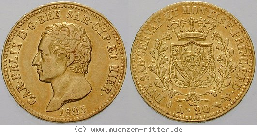 Klicken Sie auf das Bild um es auf Ihrem Rechner zu speichern italien-carlo-felice-20-lire/ag10313.jpg
