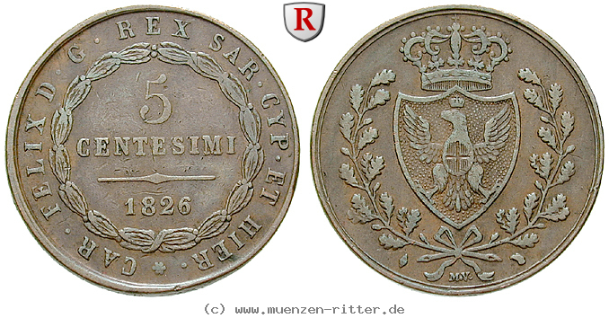 Klicken Sie auf das Bild um es auf Ihrem Rechner zu speichern italien-carlo-felice-5-centesimi/53009.jpg
