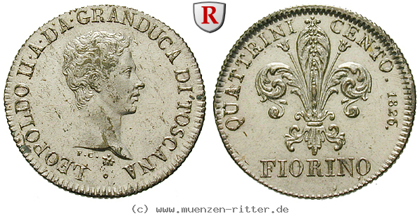 Klicken Sie auf das Bild um es auf Ihrem Rechner zu speichern italien-leopold-ii-fiorino/31779.jpg