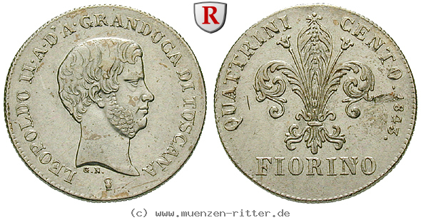 Klicken Sie auf das Bild um es auf Ihrem Rechner zu speichern italien-leopold-ii-fiorino/31780.jpg