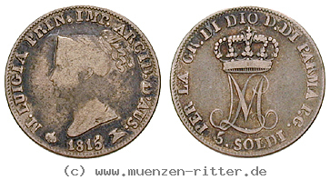 Klicken Sie auf das Bild um es auf Ihrem Rechner zu speichern italien-marie-louise-von-habsburg-lothringen-5-soldi/16928.jpg