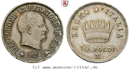 Klicken Sie auf das Bild um es auf Ihrem Rechner zu speichern italien-napoleon-i-10-soldi/48102.jpg