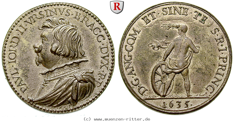 Klicken Sie auf das Bild um es auf Ihrem Rechner zu speichern italien-paolo-giordano-ii-orsini-bronzemedaille-versilbert/50832.jpg