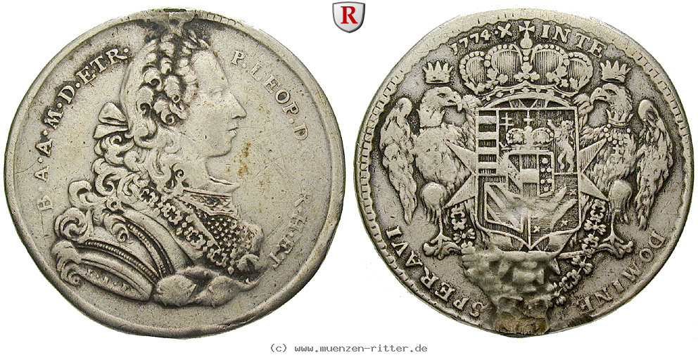 Klicken Sie auf das Bild um es auf Ihrem Rechner zu speichern italien-pietro-leopoldo-di-lorena-kaiser-leopold-ii--tallero/47039.jpg