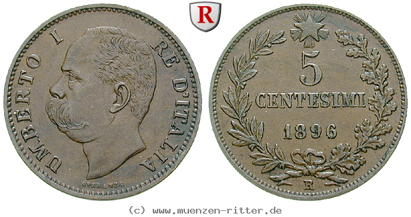 Klicken Sie auf das Bild um es auf Ihrem Rechner zu speichern italien-umberto-i-5-centesimi/83787.jpg