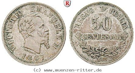 Klicken Sie auf das Bild um es auf Ihrem Rechner zu speichern italien-vittorio-emanuele-ii-50-centesimi/44043.jpg