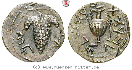 Klicken Sie auf das Bild um es auf Ihrem Rechner zu speichern judaea--bar-kochba-aufstand-zuz--denar/54993.jpg