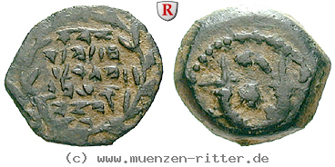 Klicken Sie auf das Bild um es auf Ihrem Rechner zu speichern judaea--hasmonaeer-johannes-hyrkanos-ii-prutah/54965.jpg