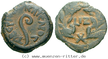 Klicken Sie auf das Bild um es auf Ihrem Rechner zu speichern judaea--prokuratoren-pontius-pilatus-prutah/20299.jpg