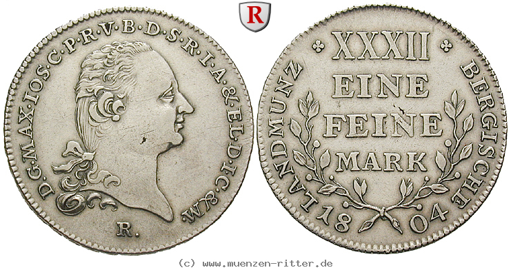 Klicken Sie auf das Bild um es auf Ihrem Rechner zu speichern juelich-kleve-berg-maximilian-joseph-von-bayern-1-2-reichstaler/73475.jpg