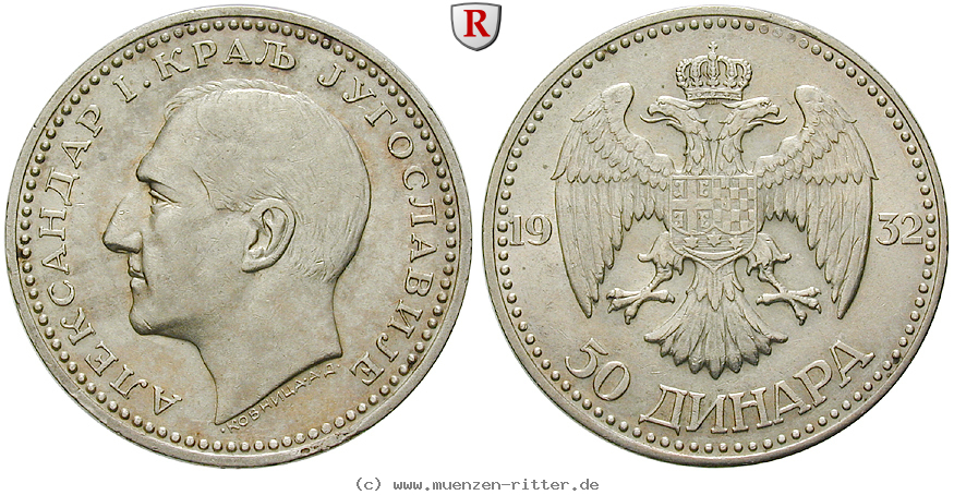 Klicken Sie auf das Bild um es auf Ihrem Rechner zu speichern jugoslawien-alexander-i-50-dinara/46354.jpg