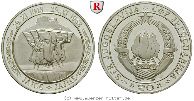 Klicken Sie auf das Bild um es auf Ihrem Rechner zu speichern jugoslawien-republik-20-dinara/30780.jpg