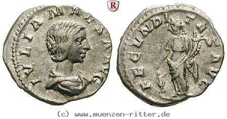 Klicken Sie auf das Bild um es auf Ihrem Rechner zu speichern julia-maesa-grossmutter-des-elagabal-denar/102311.jpg
