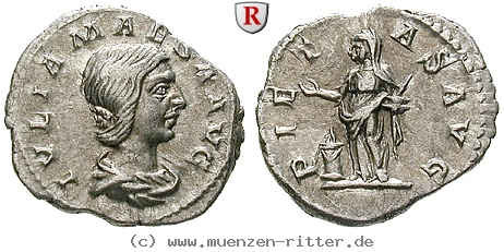 Klicken Sie auf das Bild um es auf Ihrem Rechner zu speichern julia-maesa-grossmutter-des-elagabal-denar/103135.jpg