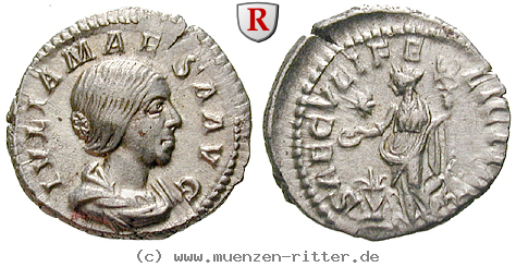 Klicken Sie auf das Bild um es auf Ihrem Rechner zu speichern julia-maesa-grossmutter-des-elagabal-denar/26453.jpg