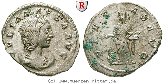Klicken Sie auf das Bild um es auf Ihrem Rechner zu speichern julia-maesa-grossmutter-des-elagabal-denar/31694.jpg