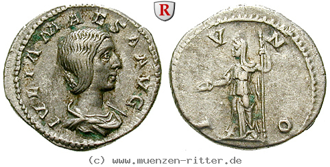 Klicken Sie auf das Bild um es auf Ihrem Rechner zu speichern julia-maesa-grossmutter-des-elagabal-denar/36939.jpg