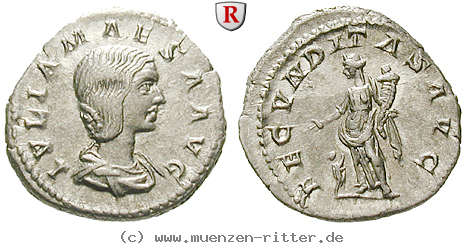 Klicken Sie auf das Bild um es auf Ihrem Rechner zu speichern julia-maesa-grossmutter-des-elagabal-denar/46627.jpg