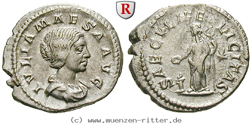 Klicken Sie auf das Bild um es auf Ihrem Rechner zu speichern julia-maesa-grossmutter-des-elagabal-denar/47741.jpg