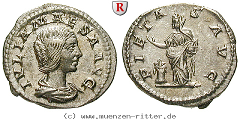 Klicken Sie auf das Bild um es auf Ihrem Rechner zu speichern julia-maesa-grossmutter-des-elagabal-denar/50355.jpg