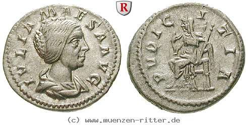 Klicken Sie auf das Bild um es auf Ihrem Rechner zu speichern julia-maesa-grossmutter-des-elagabal-denar/54066.jpg