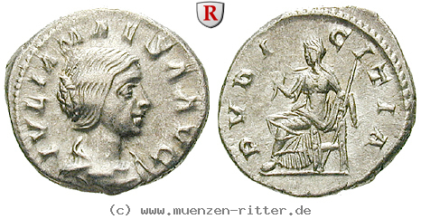 Klicken Sie auf das Bild um es auf Ihrem Rechner zu speichern julia-maesa-grossmutter-des-elagabal-denar/54887.jpg
